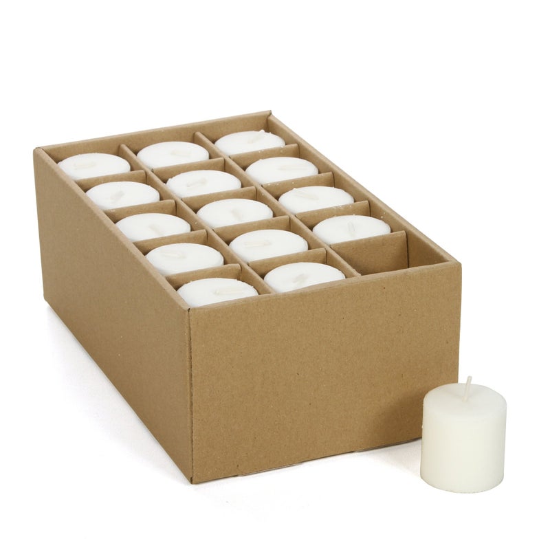 Hosley Set of 144 Unscented White Votive Candles â€“ Bulk Pack, Clean-Burning, Long-Lasting 10-12 Hour Burn Time â€“ Ideal for Weddings, Home DÃ©cor, Spa, and Events - Image 3
